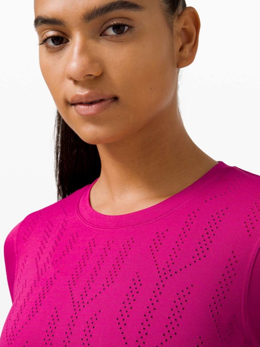 Lululemon Swiftly Breathe Long Sleeve *Fetching Lines Ripened Raspberry - Picture 2 of 10